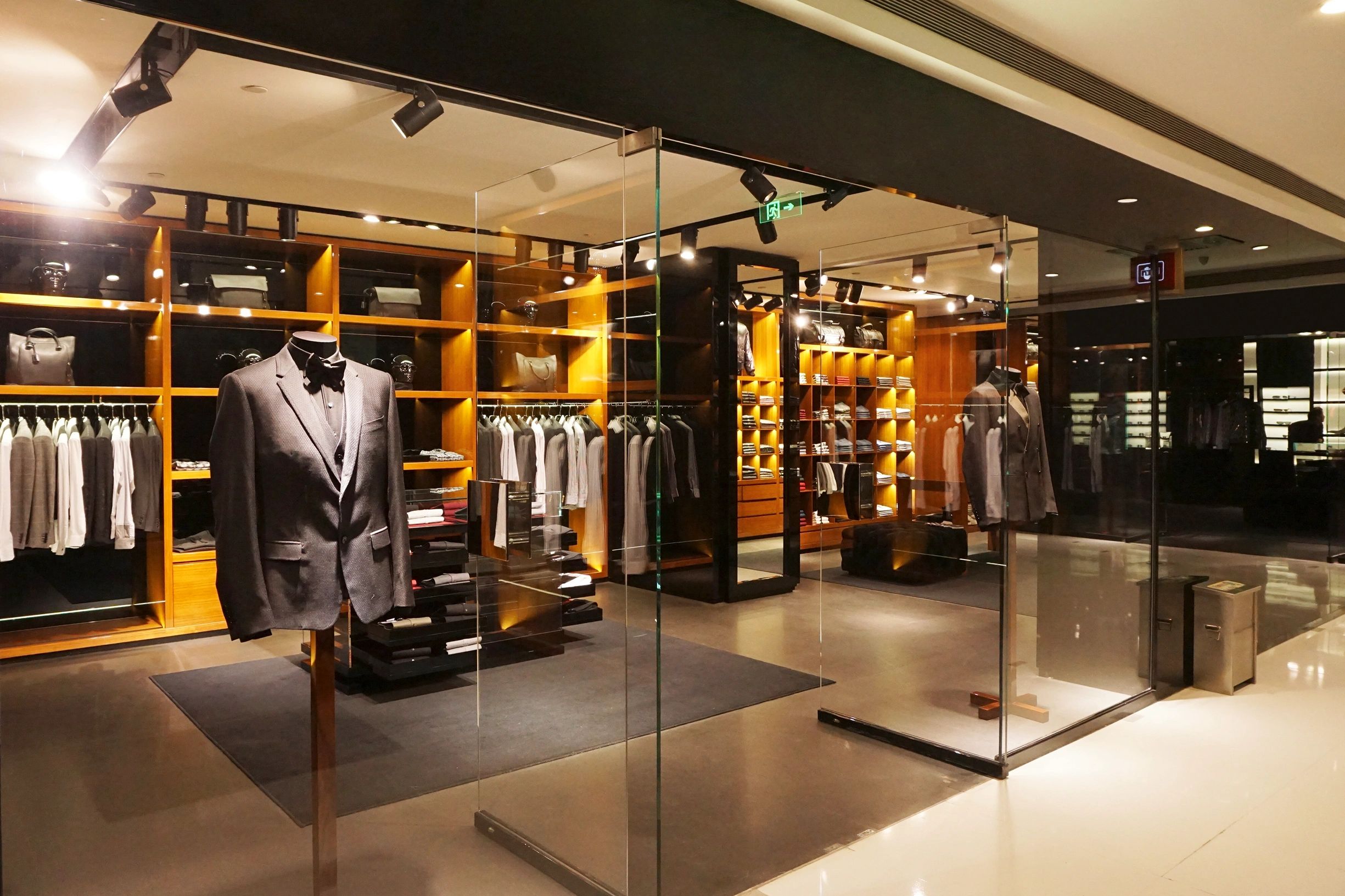 Boutique interior, press day